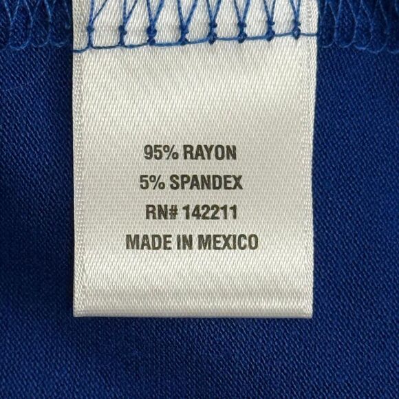 24seven Comfort Apparel Royal Blue Bell Sleeve Loose Fit Tunic Top, NWT! Size 3X - Picture 6 of 7